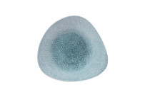 Studio Prints Raku, Bowl flach dreieckig 272 x 267 mm Topaz Blue