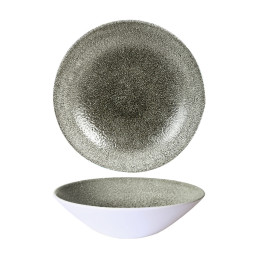 Studio Prints Raku, Coupe Bowl tief Evolve ø 222 mm / 1,10 l Quartz Black