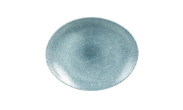 Studio Prints Raku, Coupeteller Orbit oval 317 x 255 mm Topaz Blue