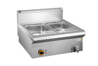 Elektro-Bain-Marie 2 x GN 1/1 H=160 mm Serie 650/ 700 x 650 x 270 mm