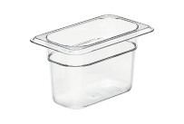 GN-Behälter GN 1/9 176 x 108 x 100 mm Copolymer BPA-frei transparent