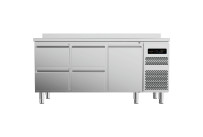 Kühltisch GN 1/1, 1 Tür, 4 Schubladen, Korpushöhe 700 mm, ohne Arbeitsplatte