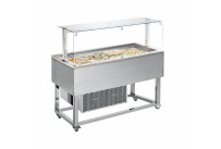 Büfett-Element gekühlte Wanne 2144 mm GN 6/1 Vollverkleidung Hemlock