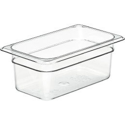 GN-Behälter GN 1/4 265 x 162 x 100 mm Copolymer BPA-frei transparent