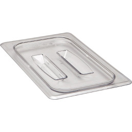 GN-Deckel GN 1/4 265 x 162 mm mit Griff o. Aussparung Copolymer BPA-frei transp.