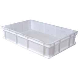 Transportbox Polyethylen weiß 600 x 400 x 130 mm