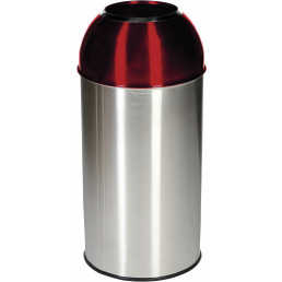 Recyclingbehälter mit Einwurföffnung 40 l, rot