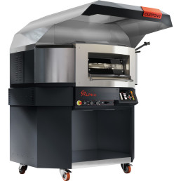Elektro-Einkammer-Backofen m. drehbarer Backplatte / Backkammer 1100x1100x120 mm