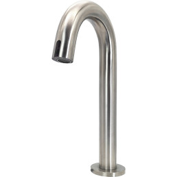 Sensor-Waschtischarmatur 1/2" Batteriebetrieb/Netzbetrieb optional/130 mm hoch