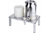 Milchstation mit Edelstahlkanne 1,00 l und Porzellanbecher 0,60 l