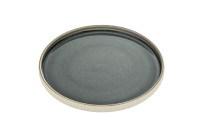 Nara, Teller flach rund Relief ø 210 mm / 0,34 l grau