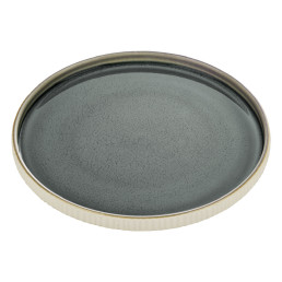 Nara, Teller flach rund Relief ø 210 mm / 0,34 l grau