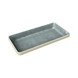 Nara, Schale flach eckig 180 x 90 mm / 0,18 l grau