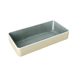 Nara, Schale tief eckig 180 x 90 mm / 0,42 l grau