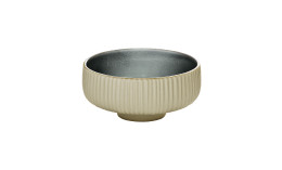 Nara, Bowl rund Relief ø 120 mm / 0,33 l grau