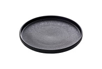 Nara, Teller flach rund Relief ø 270 mm / 0,58 l schwarz
