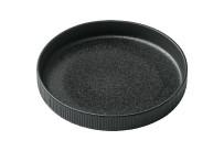 Nara, Teller tief rund hoher Rand Relief ø 240 mm / 1,30 l schwarz