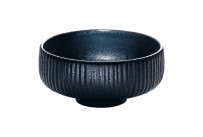 Nara, Bowl rund Relief ø 210 mm / 1,46 l schwarz