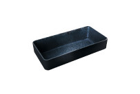 Nara, Schale tief eckig 180 x 90 mm / 0,42 l schwarz