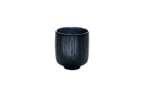 Nara, Becher ohne Henkel Relief ø 80 mm / 0,32 l schwarz