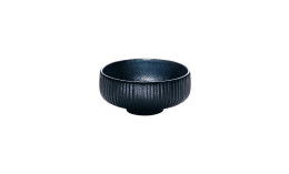 Nara, Bowl rund Relief ø 120 mm / 0,33 l schwarz