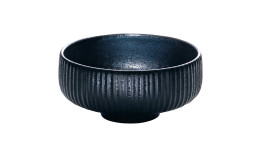 Nara, Bowl rund Relief ø 210 mm / 1,46 l schwarz
