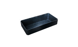 Nara, Schale tief eckig 180 x 90 mm / 0,42 l schwarz