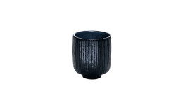 Nara, Becher ohne Henkel Relief ø 80 mm / 0,32 l schwarz
