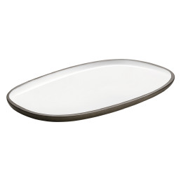 ReNew, Platte oval 300 x 180 mm weiß