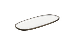 ReNew, Platte oval 350 x 150 mm weiß