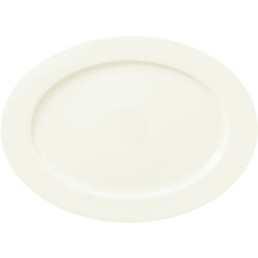 Core, Teller oval tief 377 x 251 mm Ivoris weiß