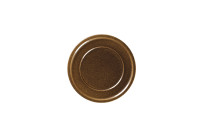 Ease, Teller flach mit Rand ø 202 mm rust brown