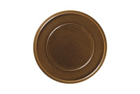 Ease, Teller flach mit Rand ø 318 mm rust brown