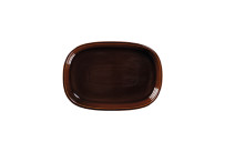 Ease, Platte oval tief 260 x 183 mm / 1,12 l honey brown