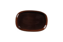 Ease, Platte oval tief 300 x 204 mm / 1,50 l honey brown