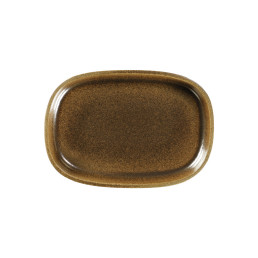 Ease, Platte oval tief 260 x 183 mm / 1,12 l rust brown