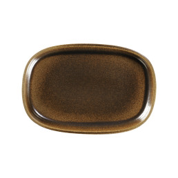 Ease, Platte oval tief 300 x 204 mm / 1,50 l rust brown