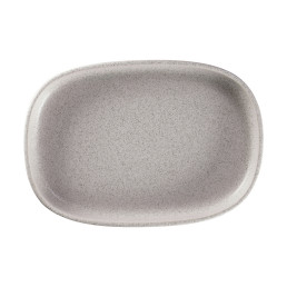 Ease, Platte oval tief 332 x 232 mm / 1,95 l clay grey