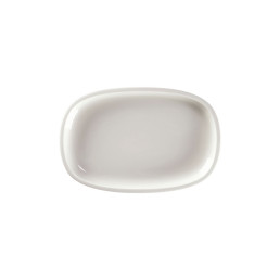 Ease, Platte oval flach 230 x 150 mm weiß