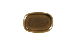 Ease, Platte oval tief 260 x 183 mm / 1,12 l rust brown