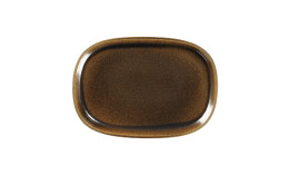 Ease, Platte oval tief 332 x 232 mm / 1,95 l rust brown