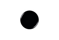 Nordic, Teller flach ohne Rand / Deckel ø 140 mm schwarz für NOBW14