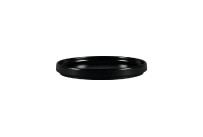 Nordic, Teller flach ohne Rand / Deckel ø 200 mm schwarz für NODP20