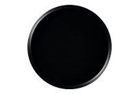 Nordic, Teller flach ohne Rand / Deckel ø 270 mm schwarz für NODP27