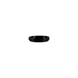 Nordic, Teller flach ohne Rand / Deckel ø 120 mm schwarz für NOBW12