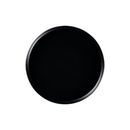 Nordic, Teller flach ohne Rand / Deckel ø 270 mm schwarz für NODP27