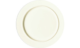 Nordic, Teller flach mit Rand ø 280 mm creme