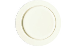Nordic, Teller flach mit Rand ø 320 mm creme