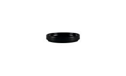 Nordic, Teller flach ohne Rand / Deckel ø 120 mm schwarz für NOBW12