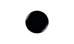 Nordic, Teller flach ohne Rand / Deckel ø 140 mm schwarz für NOBW14